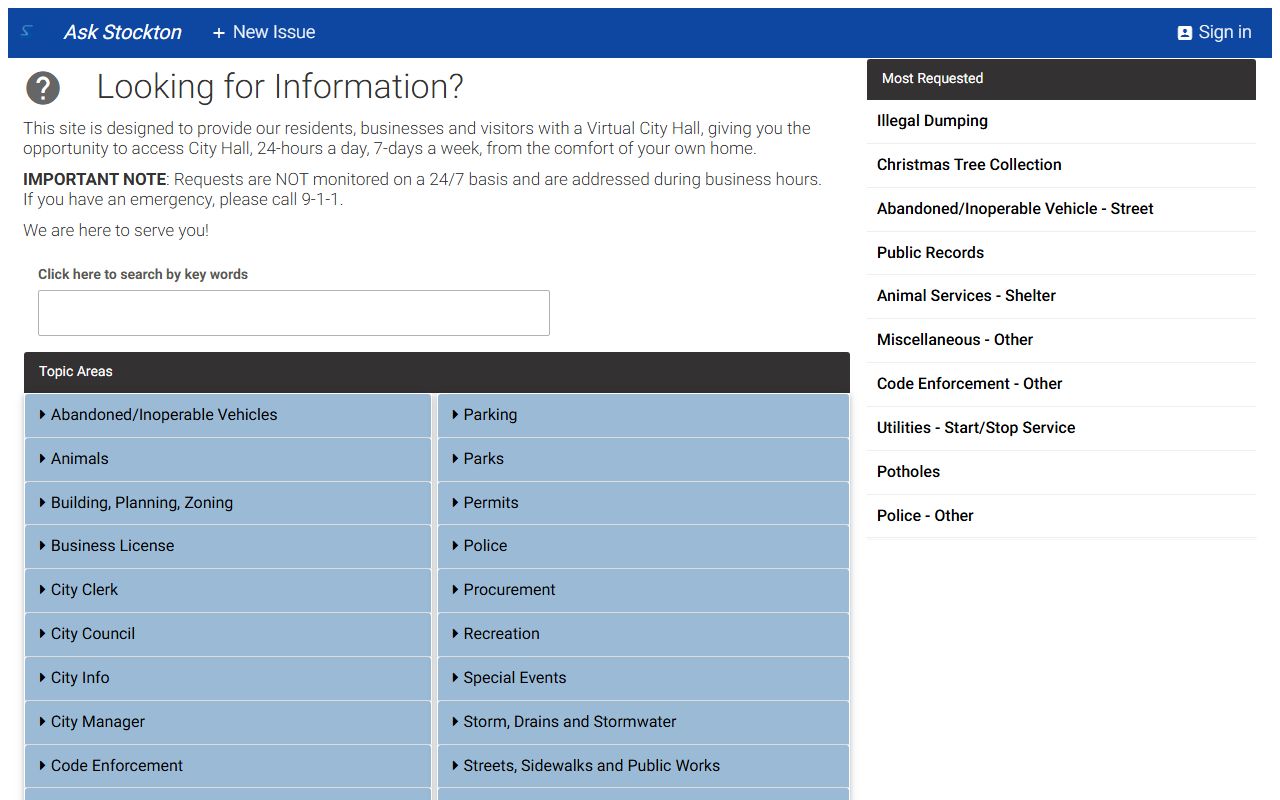 Stockton Police Department online records portal for criminal record requests